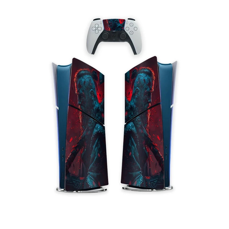 برچسب کنسول بازی پلی استیشن 5 اسلیم کایمون مدل god of war کدP5S053 بسته 6عددی