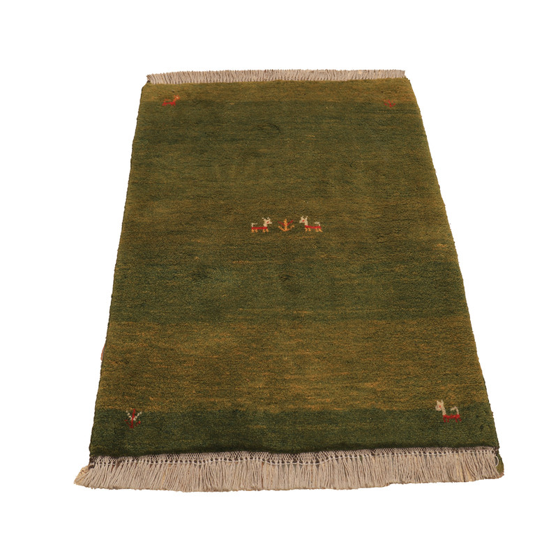 گبه دستباف یک متری طرح قشقایی کد 4040421