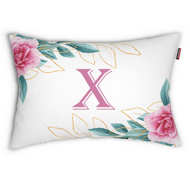 رو بالشی پادآفرین مدل گل حرف X کد 01