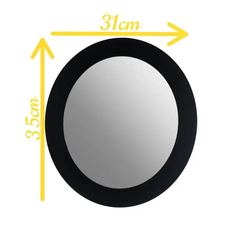 آینه الف  مدل  بیضی طرح نگین مجموعه 5 عددی