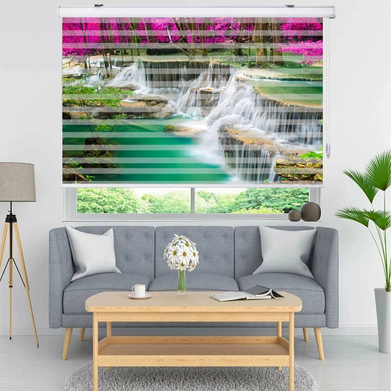  پرده زبرا زیو مدل L5061 سایز 100x280 سانتی متر