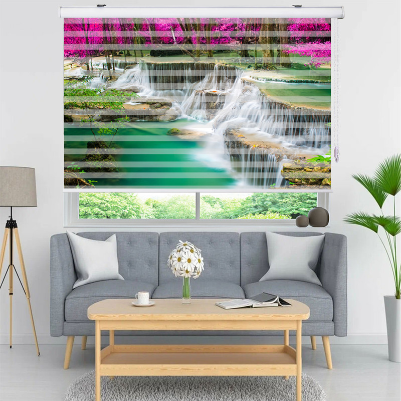  پرده زبرا زیو مدل L5061 سایز 100x280 سانتی متر