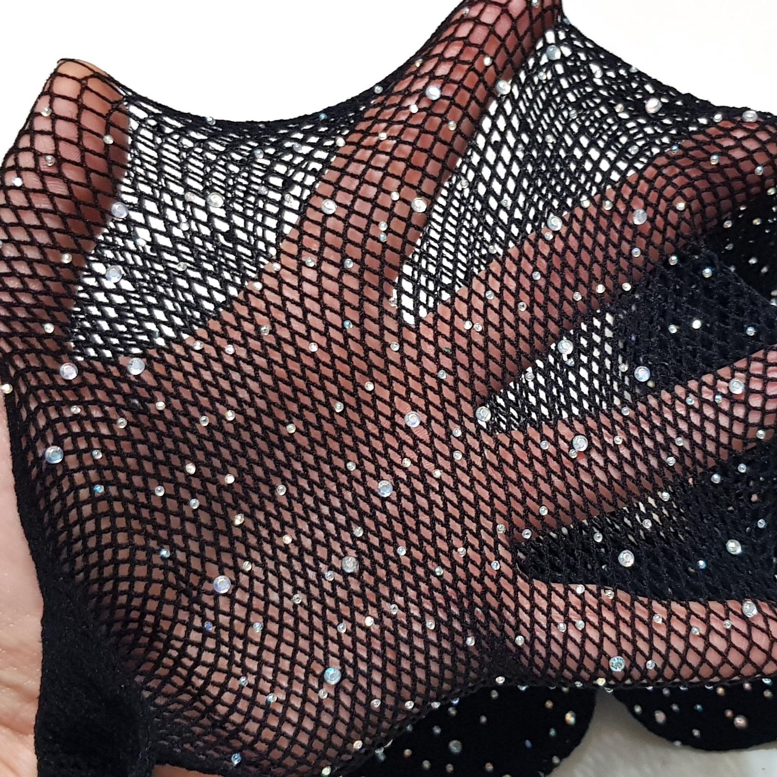 جوراب شلواری زنانه ماییلدا مدل نگین دار فاق باز کد 4770 - - 4