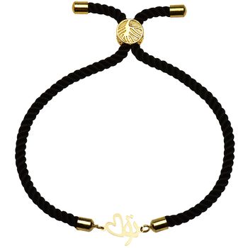 دستبند طلا 18 عیار زنانه کرابو تو و قلب مدل Kr2459