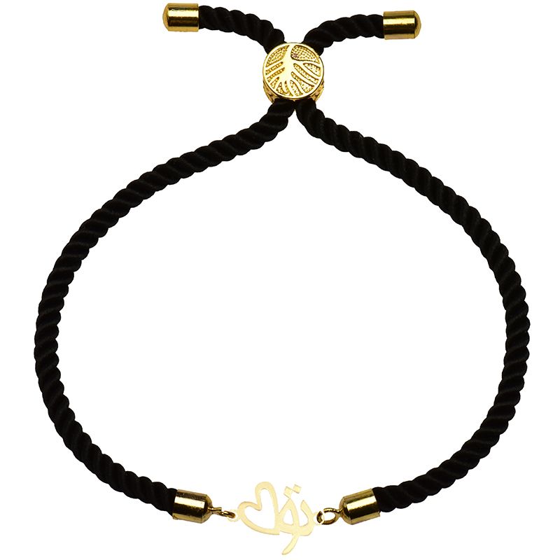 دستبند طلا 18 عیار زنانه کرابو تو و قلب مدل Kr2459 -  - 2