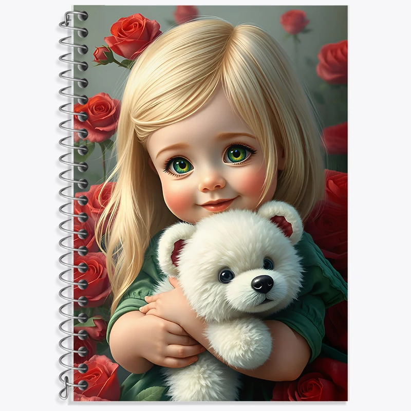 دفتر لغت 50 برگ خندالو طرح دخترانه کد F8434