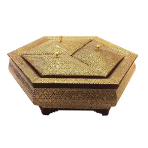 شکلات خوری خاتم لوح هنر طرح سه درب کد 1058