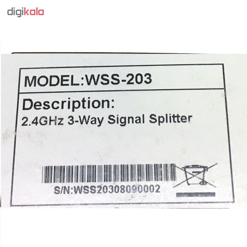 اسپلیتر سیگنال فی نت مدل WSS-203 2.4GHz 3