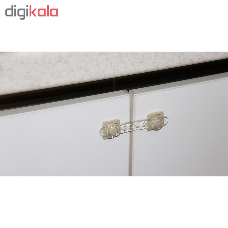 قفل کابینت عزیزی بسته 4 عددی به همراه محافظ لبه قفل کابینت عزیزی بسته 4 عددی به همراه محافظ لبه