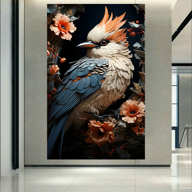 استیکر طرح پرنده زیبا مدل نیمرخ کد AR31736