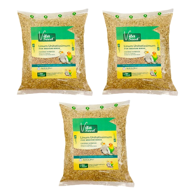 غذای پرندگان ویتاسید مدل تخم کتان وزن 4500 گرم بسته 3 عددی