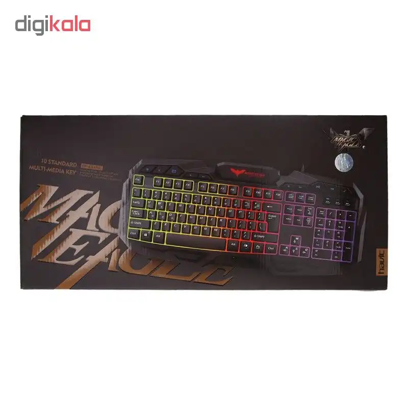 کیبورد مخصوص بازی هویت مدل hv-kb406l