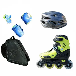 اسکیت کفشی مدل پایا سایز 35_32 همراه با لوازم ایمنی و کیف اسکیت