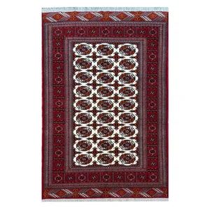 فرش دستبافت سه متری طرح ترکمن گنبدی کد 135766