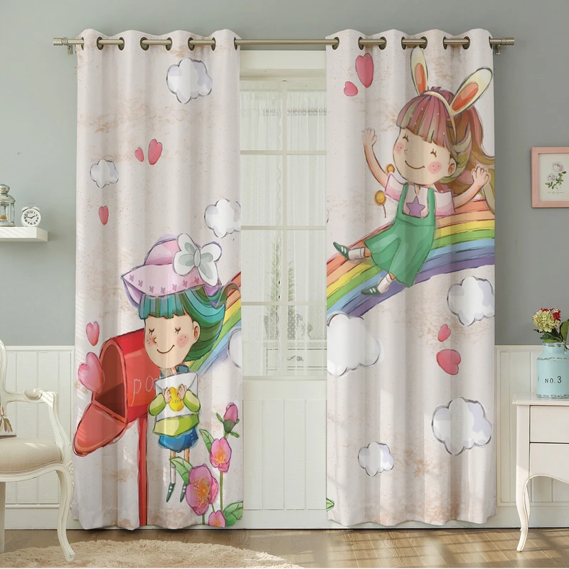 پرده نیروانا طرح کودک مدل مخمل کد 8811 سایز 140×280 سانتی متر