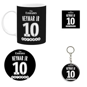 	 ست هدیه ماگ مدل نیمار طرح Neymar کد AM96