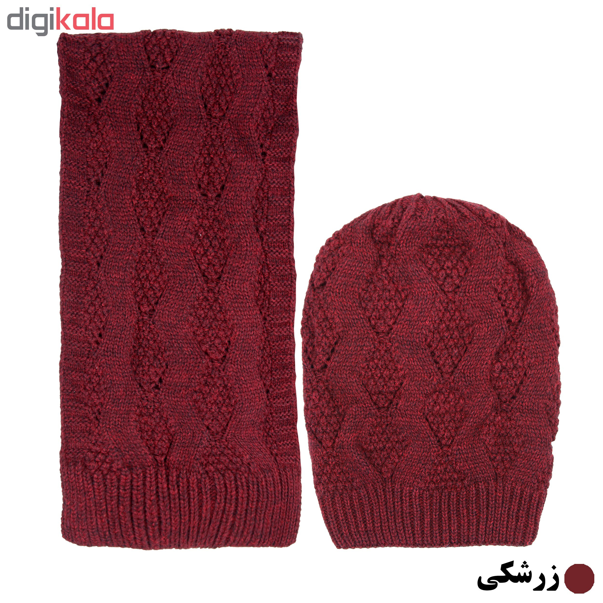 ست کلاه و شال گردن زنانه مدل Z8180