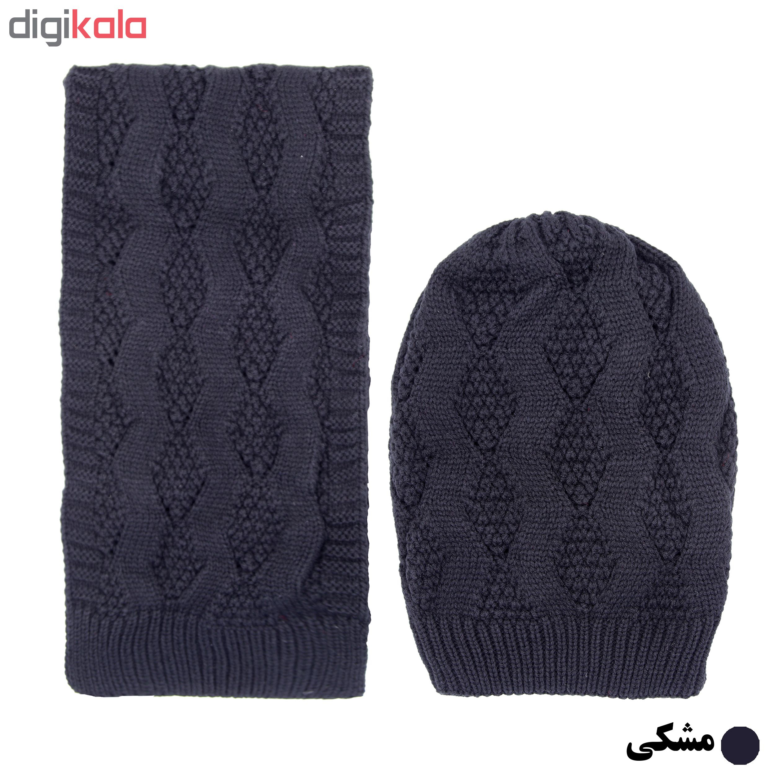 ست کلاه و شال گردن زنانه مدل Z8180