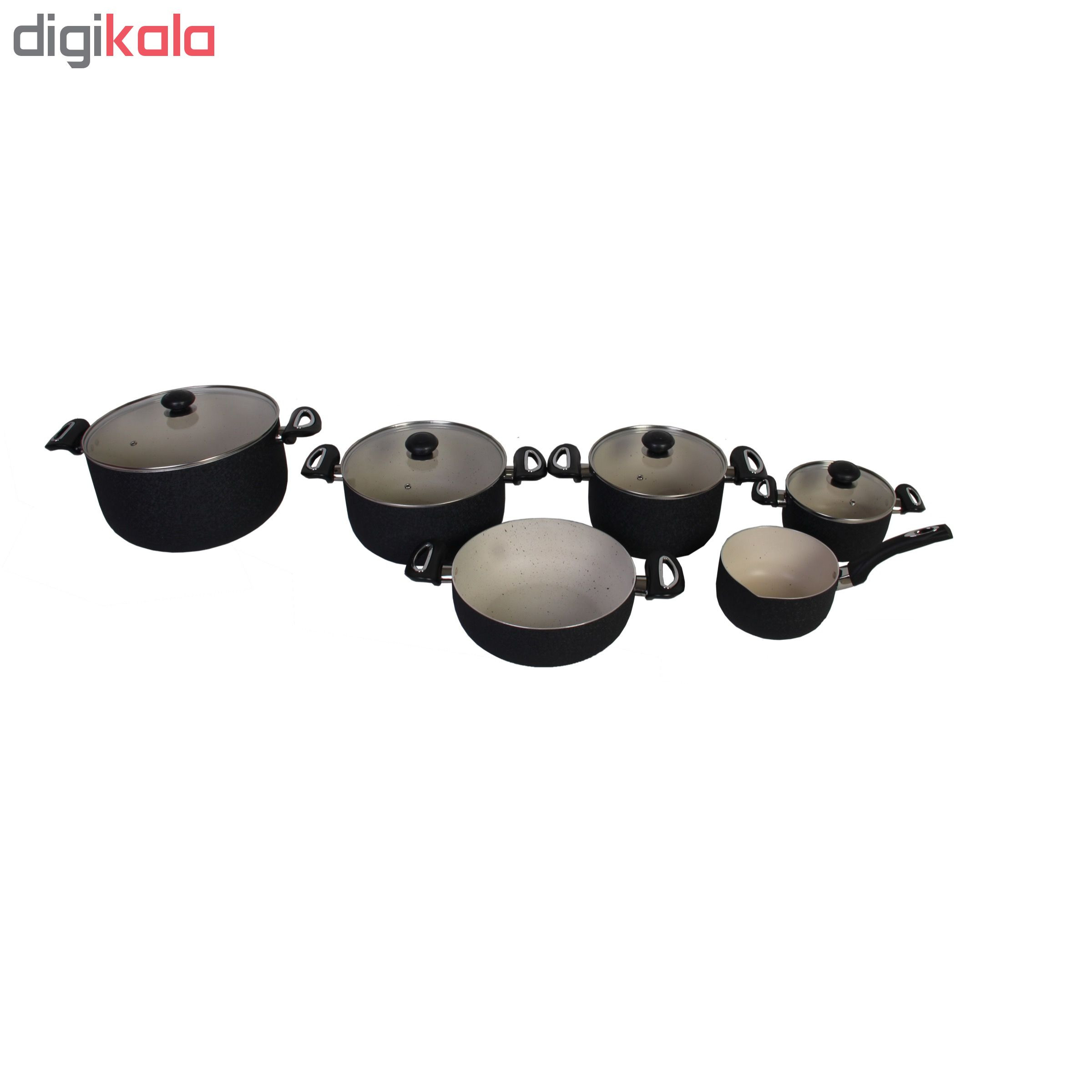 سرویس قابلمه ۱۰ پارچه مدل دلسا B002