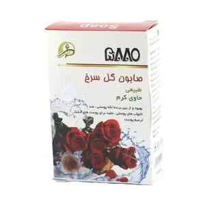 صابون ضد لک 5880 مدل گل سرخ وزن 100 گرم
