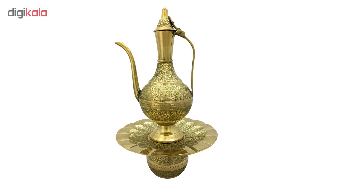 دکوری گلاب پاش و لگن برنجی مدل 10