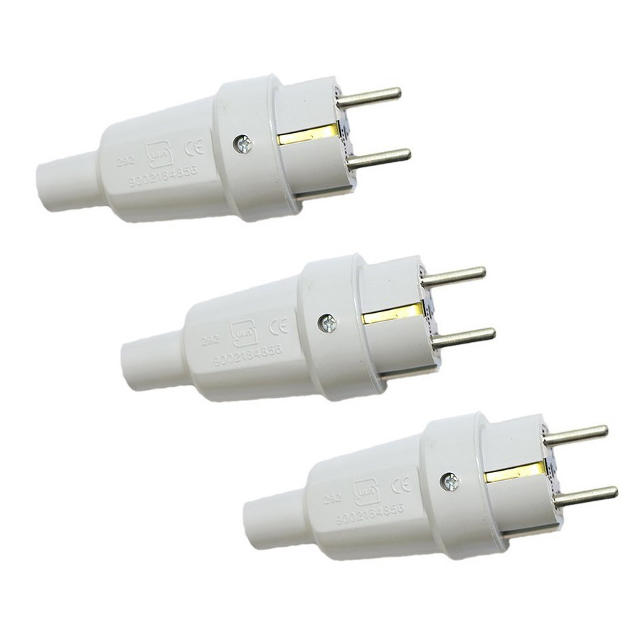 دوشاخه برق پارت الکتریک مدل 972 بسته 3 عددی دوشاخه برق پارت الکتریک مدل 972 بسته 3 عددی