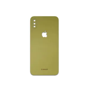 MAHOOT Matte-Gold Cover Sticker for apple iPhone XS