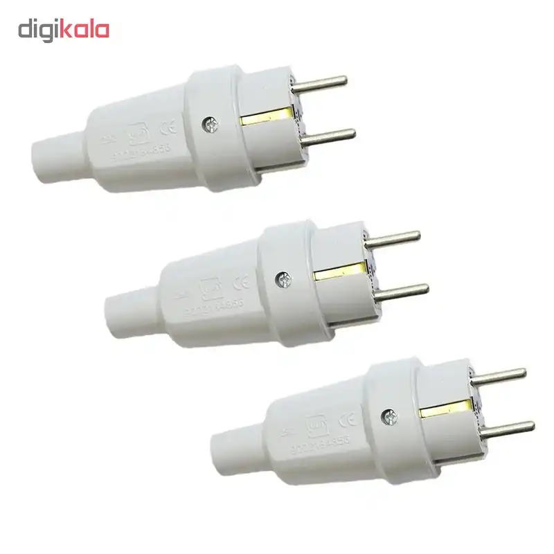 دوشاخه برق پارت الکتریک مدل 972 بسته 3 عددی