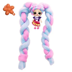 عروسک مدل قیفی طرح مو بلند کد 02 ارتفاع 55 سانتی متر