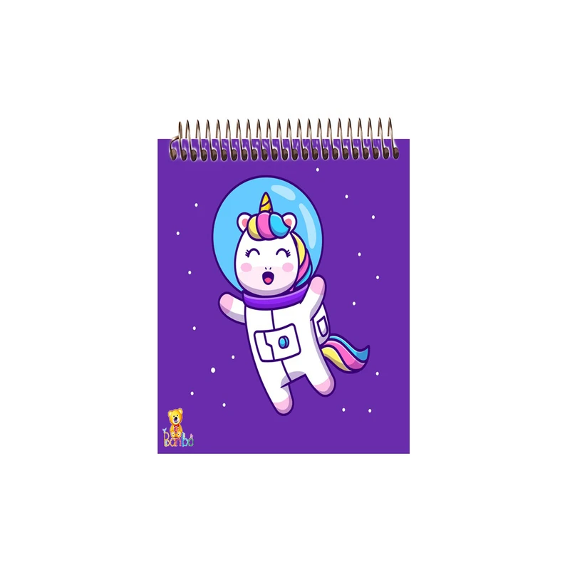 دفتر نقاشی 50 برگ بانیبو مدل  یونیکورن کد 540