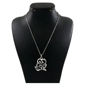 گردنبند نقره زنانه دلی جم طرح جغد  کد D 623