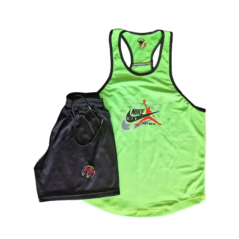 ست تاپ و شلوارک ورزشی مردانه مدل DTFFlour