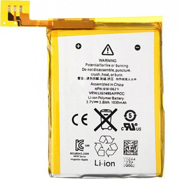 باتری مدل APN-616-0619 با ظرفیت 1030mAh مناسب برای آیپاد تاچ 5t