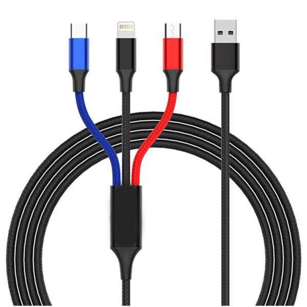 کابل تبدیل USB به لایتنینگ/USB-C/Micro USB میامی مدل X35-5A طول 1.2 متر