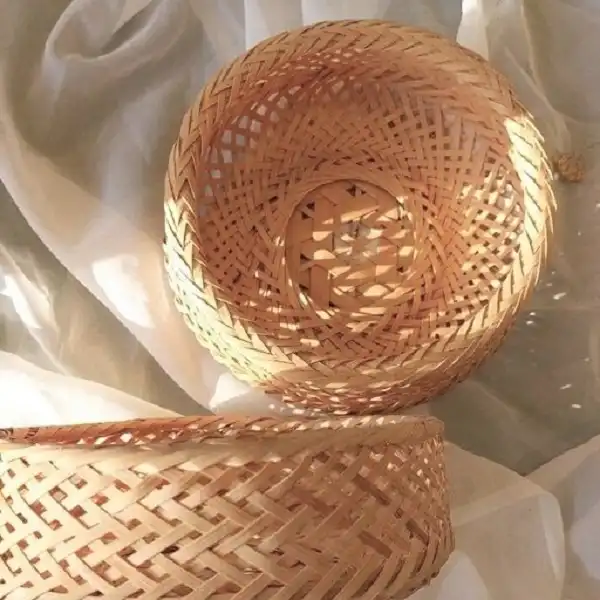 سبد حصیربافی مدل بامبو کد SLK001