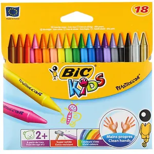 Bic Plastidecor Kids  Series 18 Color Crayon