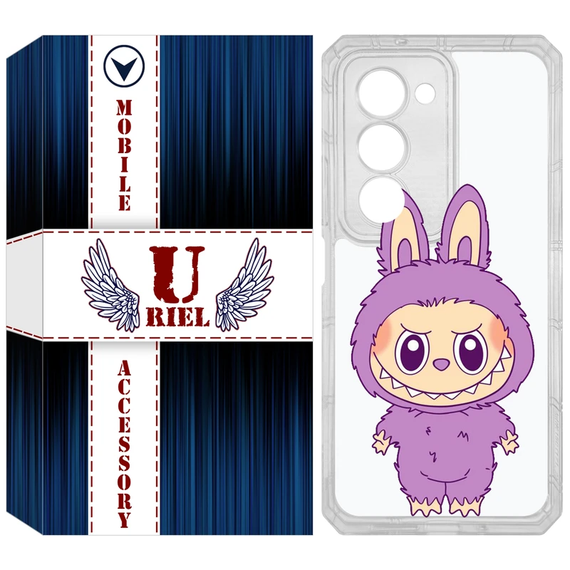 کاور یوریل مدل Clear کد 150 طرح لبوبو Labubu مناسب برای گوشی موبایل شیائومی Redmi 15 4G