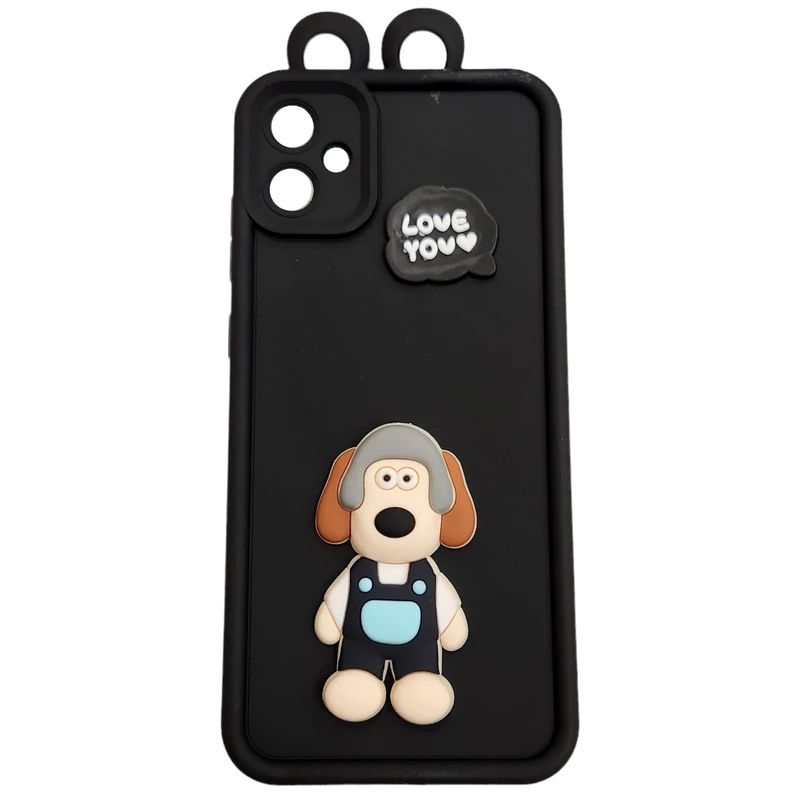 کاور طرح عروسکی برجسته مدل dog مناسب برای گوشی موبایل سامسونگ Galaxy A05