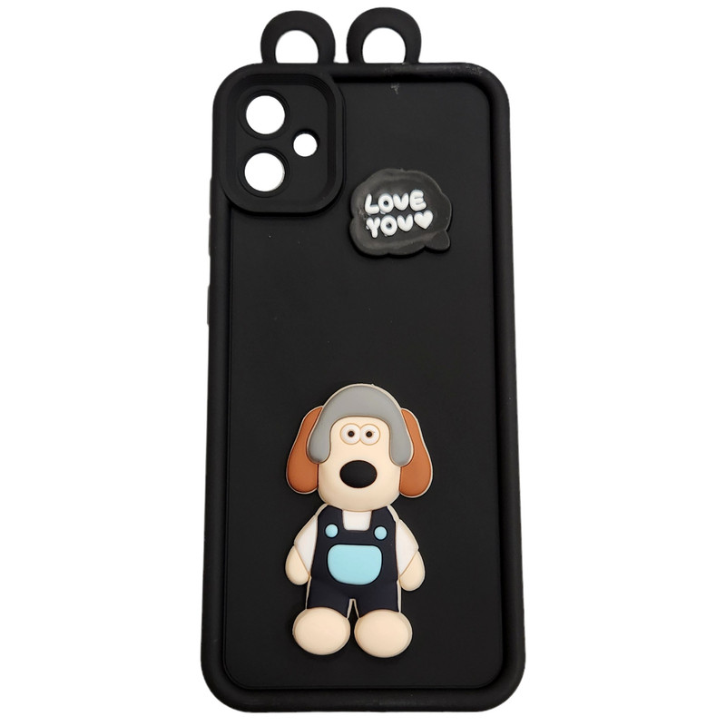 کاور طرح عروسکی برجسته مدل dog مناسب برای گوشی موبایل سامسونگ Galaxy A05 