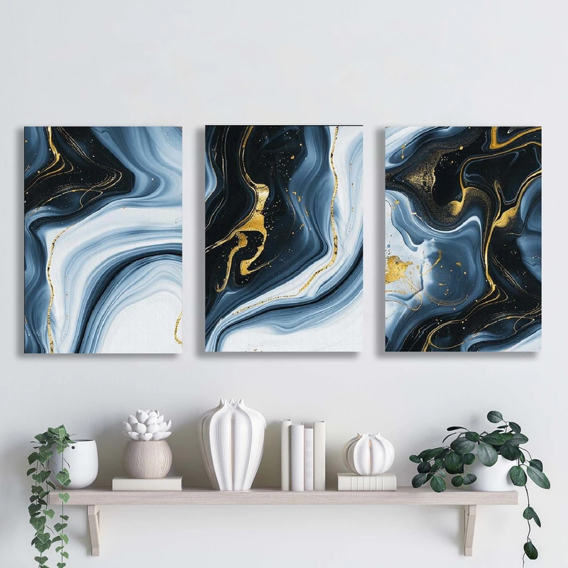 تابلو شاسی آتریسا مدل آبستره ATA106 مجموعه سه عددی