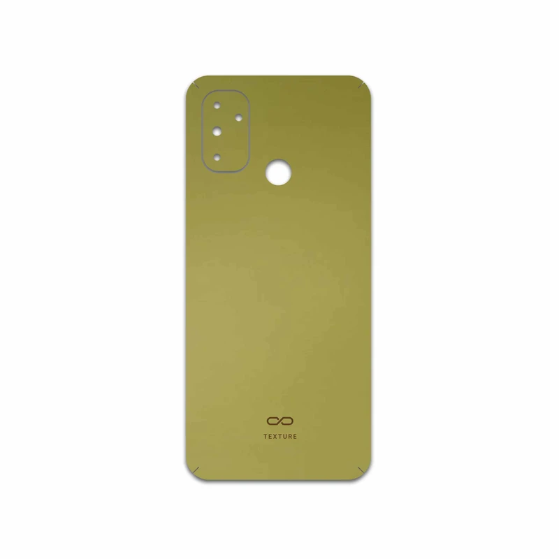 برچسب پوششی ماهوت مدل Matte-Gold مناسب برای گوشی موبایل وان پلاس Nord N100