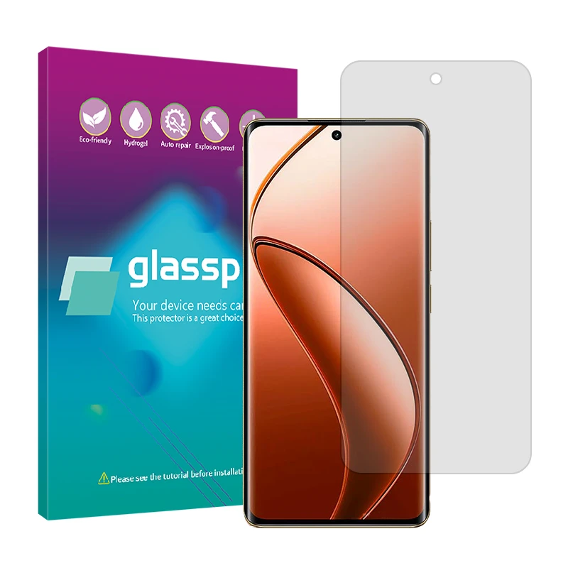 محافظ صفحه نمایش شفاف گلس پرو مدل Resistant مناسب برای گوشی موبایل ریلمی 12 Pro Plus