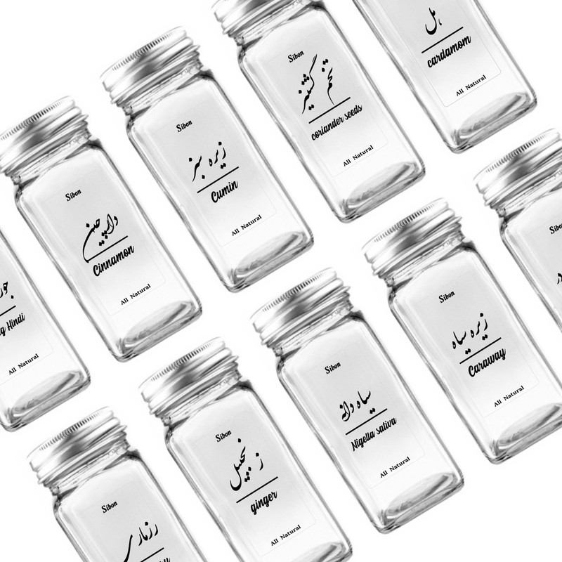 برچسب مدل ادویه کد NSL بسته 35 عددی