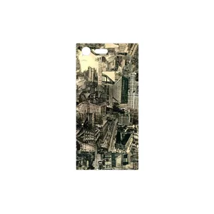 MAHOOT Collage of Skyscraper Cover Sticker for Sony Xperia X Compact