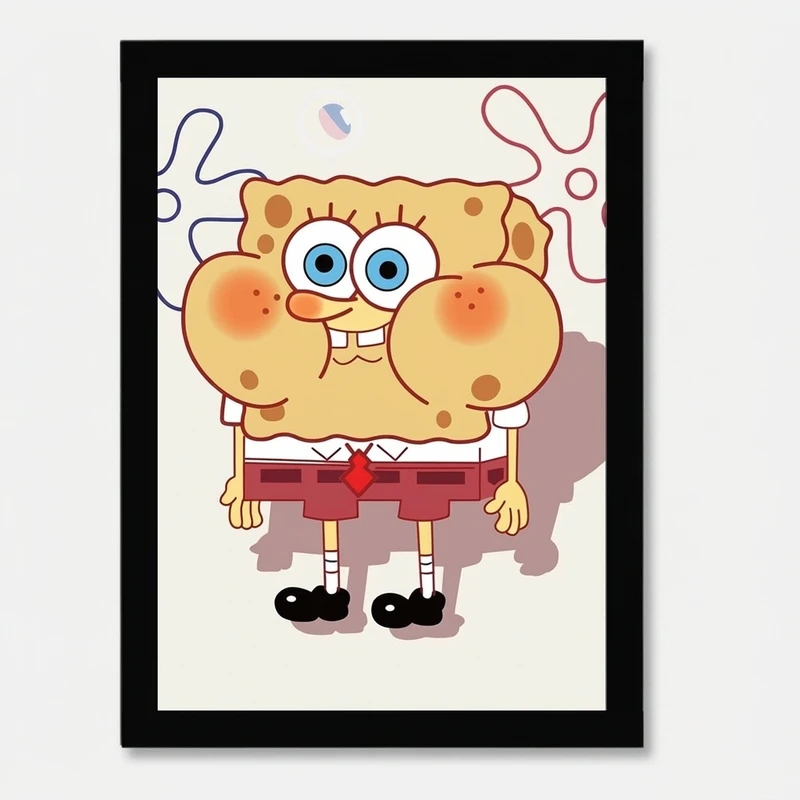 تابلو مدل دیواری طرح انیمیشن باب اسفنجی SpongeBob کد FD269