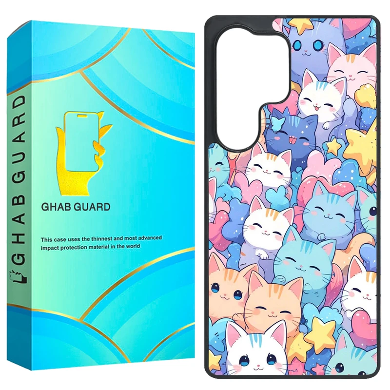 کاور قاب گارد طرح گربه مدل GS25U مناسب برای گوشی موبایل سامسونگ Galaxy S25 Ultra 