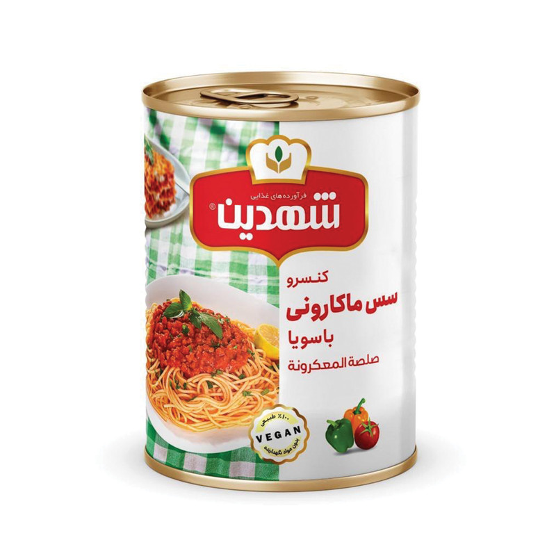 کنسرو سس ماکارونی با سویا شهدین - 370 گرم