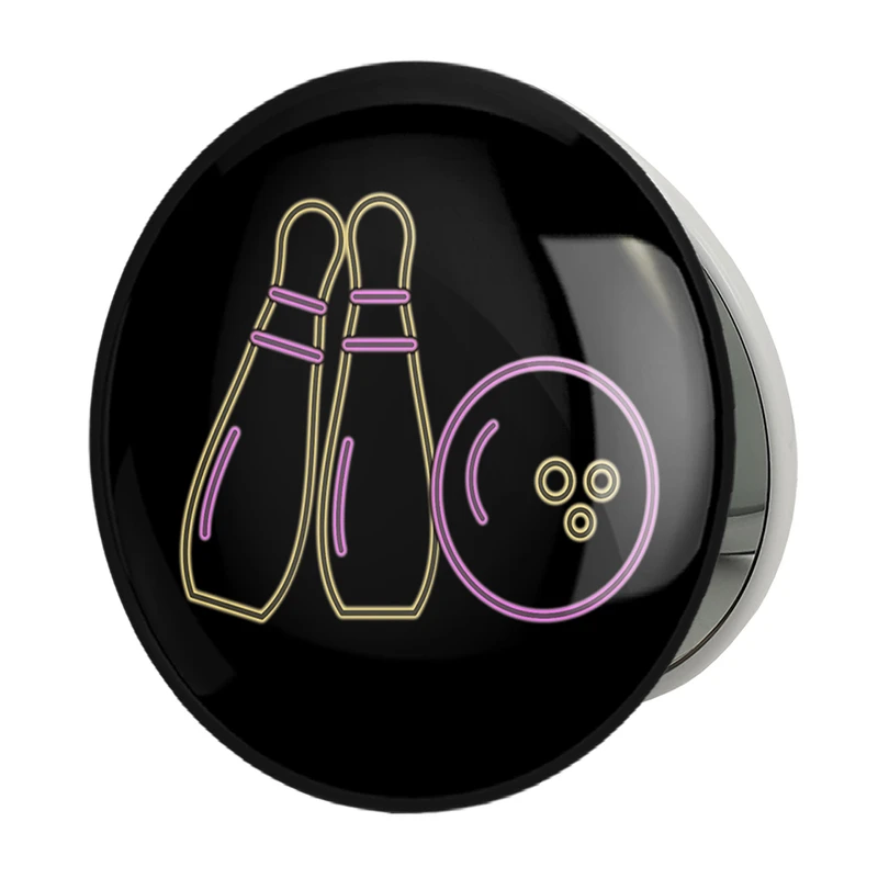 آینه جیبی خندالو طرح بولینگ Bowling مدل تاشو کد 28123 