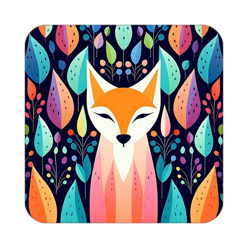 زیر لیوانی کاکتی طرح حیوانات رنگی مدل mp25419