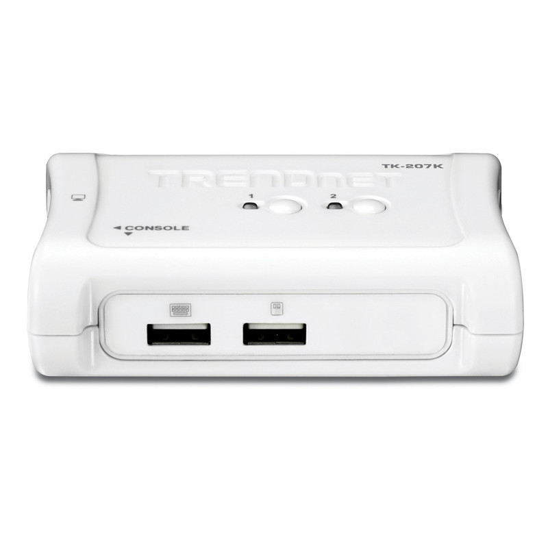سوییچ KVM دو پورت USB ترندنت مدل TK-207K